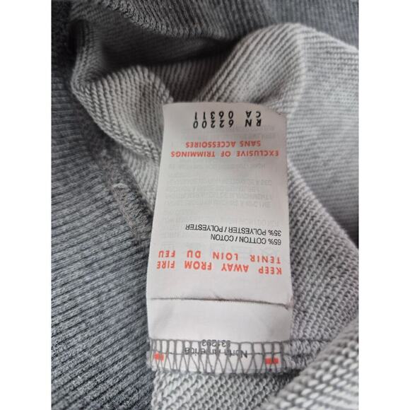 Puma Sport Lifestyle dryCell Hoodie Jacket Gray White/Black trim cot/poly Sz L - Picture 7 of 7